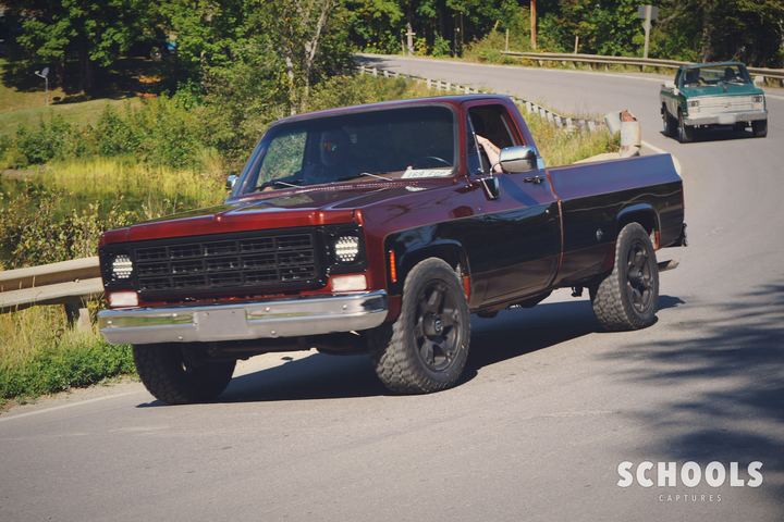 Maroon square body